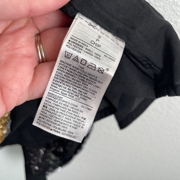 NWT GAP sequins stripe dress size S // 2358 - Picture 6 of 8